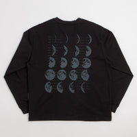 Purple Mountain Observatory Moons Long Sleeve T-Shirt - Black thumbnail