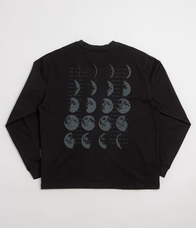 Purple Mountain Observatory Moons Long Sleeve T-Shirt - Black