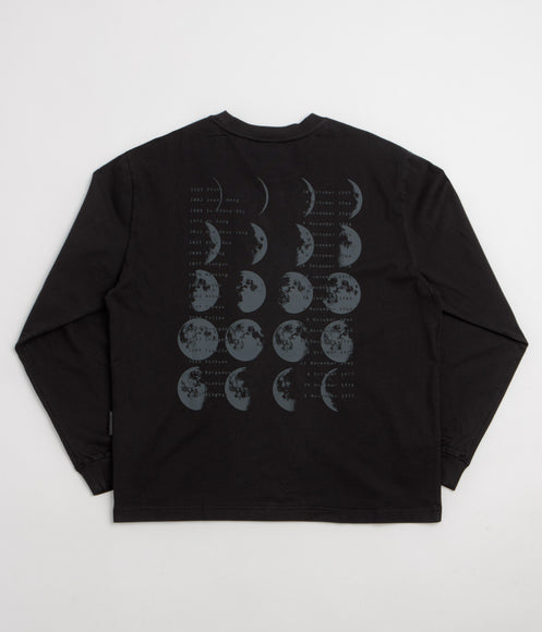 Purple Mountain Observatory Moons Long Sleeve T-Shirt - Black