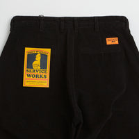 Service Works Corduroy Part Timer Pants in Black thumbnail