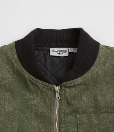 Service Works Xerox Camo Padded Work Vest in Olive