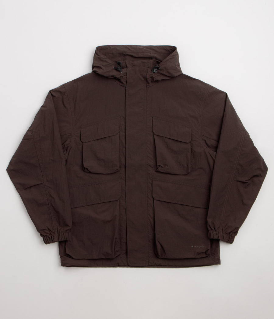 Snow Peak Nylon Double Rip Jacket - Dark Brown