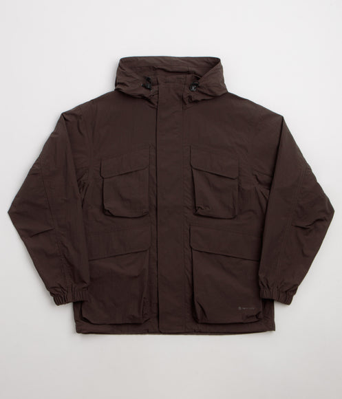 Snow Peak Nylon Double Rip Jacket - Dark Brown