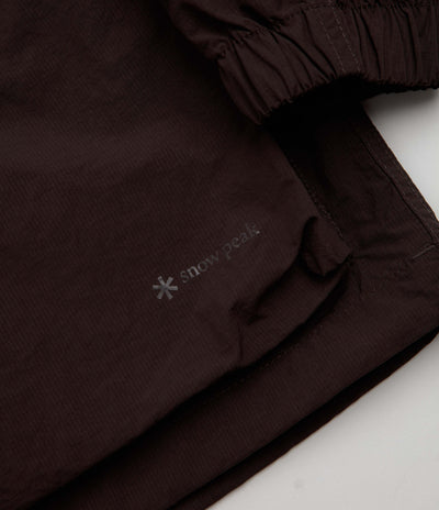 Snow Peak Nylon Double Rip Jacket - Dark Brown