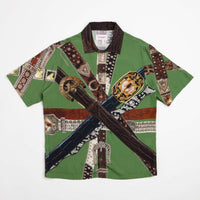 Thames MMXX Belting Short Sleeve Shirt in Green thumbnail