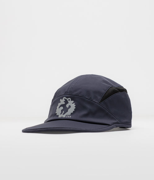 The Trilogy Tapes Clogged Bear Running Cap - Metallic Navy / Black