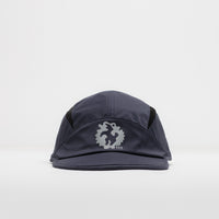 The Trilogy Tapes Clogged Bear Running Cap in Metallic Navy and Black thumbnail
