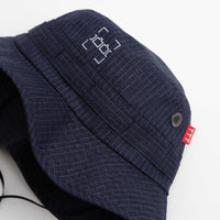 The Trilogy Tapes Dashed Washed Boonie Hat in Blue thumbnail