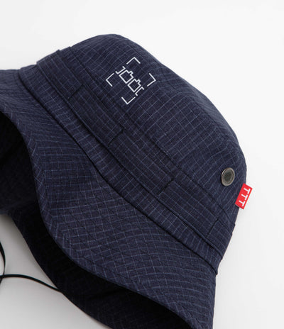 The Trilogy Tapes Dashed Washed Boonie Hat in Blue