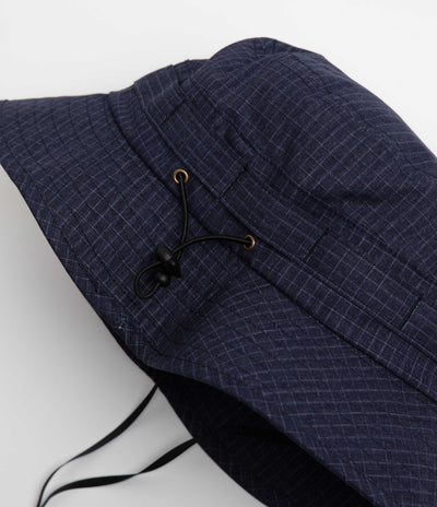 The Trilogy Tapes Dashed Washed Boonie Hat in Blue