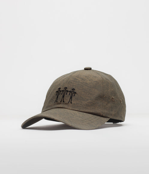 The Trilogy Tapes Dogu Washed Nylon Ripstop Cap - Army