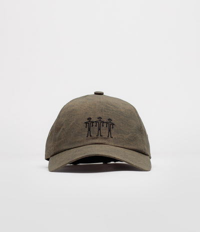 The Trilogy Tapes Dogu Washed Nylon Ripstop Cap in Army