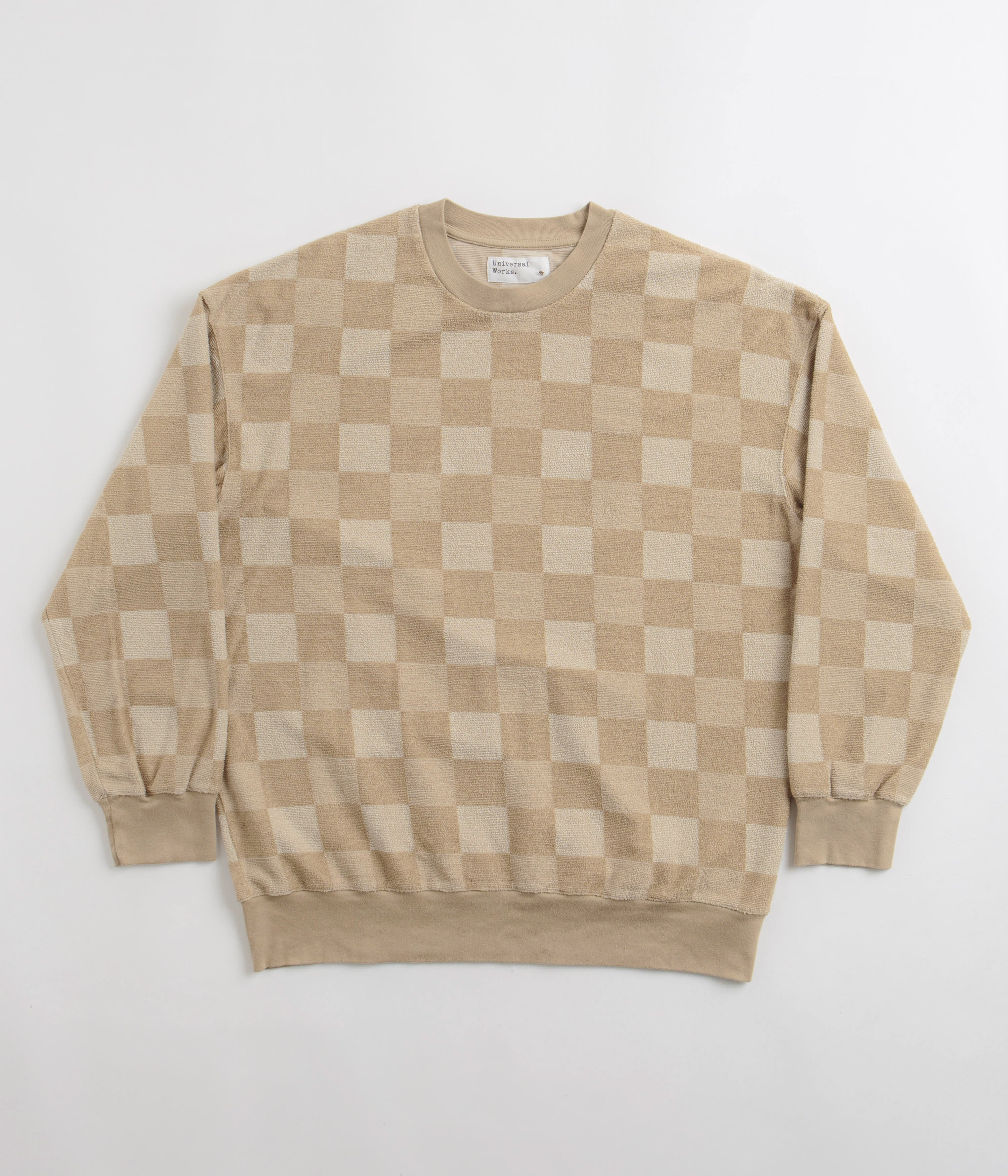 Universal Works Loose Crewneck Sweatshirt in Sand