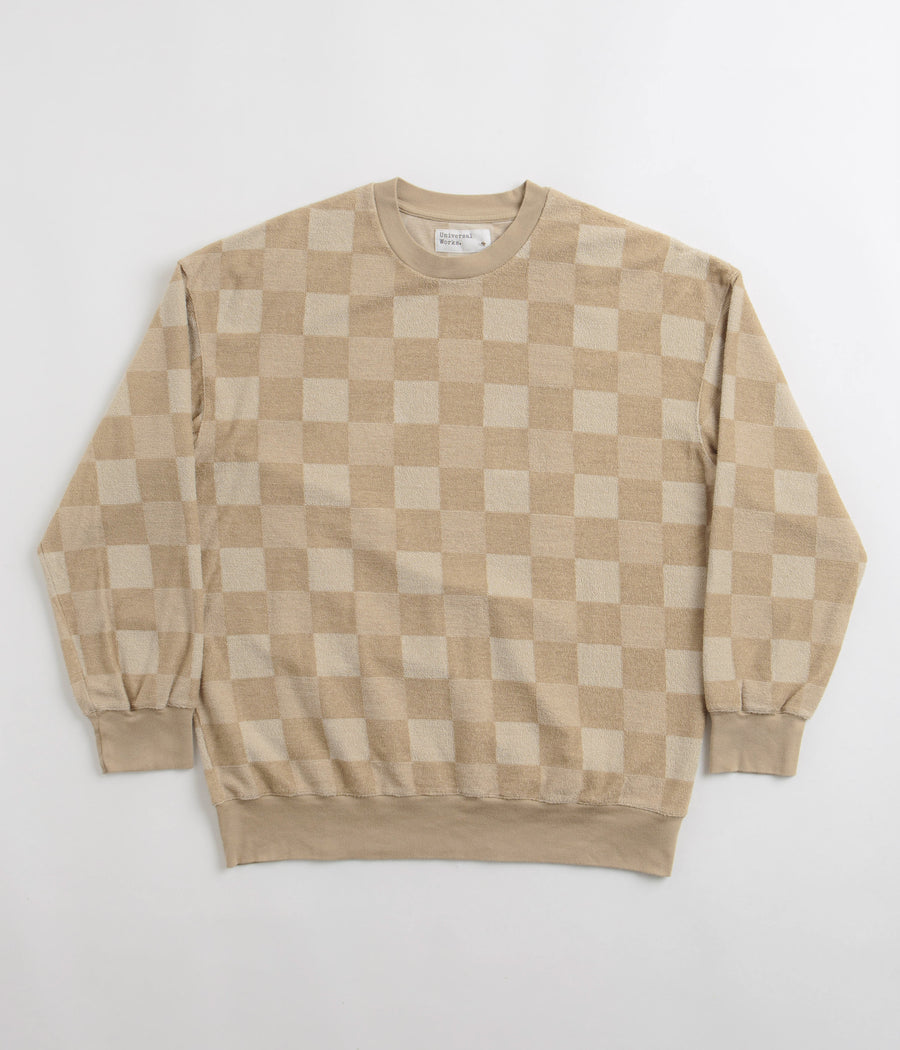 Universal Works Loose Crewneck Sweatshirt in Sand