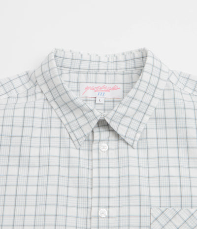 Yardsale Lithium Short Sleeve Shirt in White and Blue / Grey