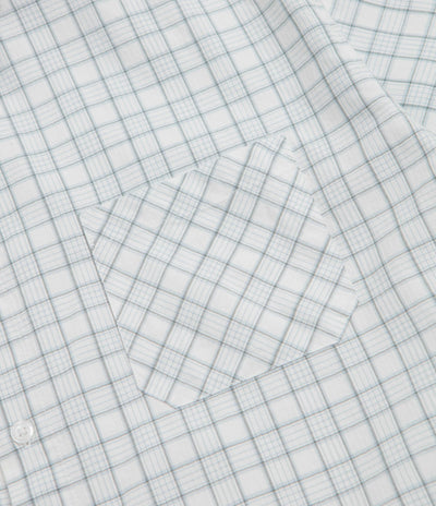 Yardsale Lithium Short Sleeve Shirt in White and Blue / Grey