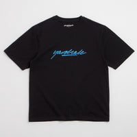 Yardsale Script T-Shirt - Black / Blue thumbnail
