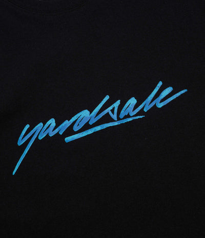 Yardsale Script Sludge T-Shirt in Black