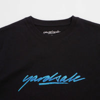 Yardsale Script T-Shirt - Black / Blue thumbnail