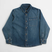 A.P.C. Basile Overshirt in Washed Indigo thumbnail