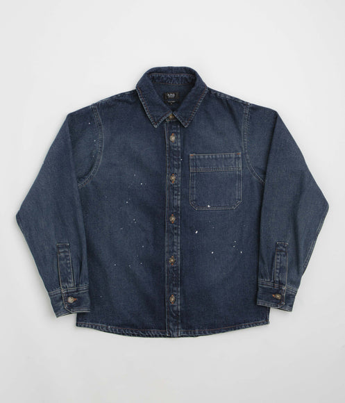 A.P.C. Basile Overshirt - Washed Indigo