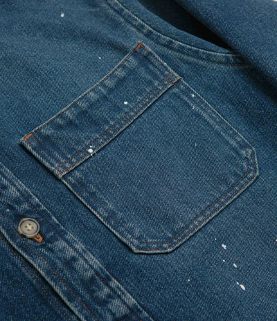 A.P.C. Basile Overshirt in Washed Indigo