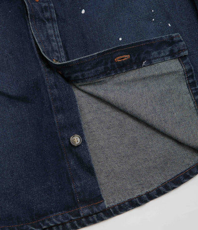 A.P.C. Basile Overshirt in Washed Indigo