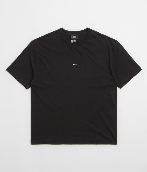 A.P.C. Boxy Micro Logo T-Shirt - Black / White