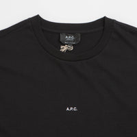 A.P.C. Boxy Micro Logo T-Shirt in Black and White thumbnail