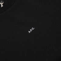 A.P.C. Boxy Micro Logo T-Shirt in Black and White thumbnail