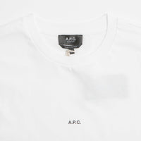 A.P.C. Boxy Micro Logo T-Shirt in White and Black thumbnail
