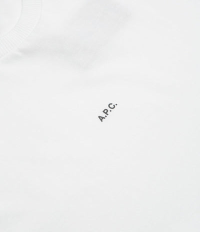 A.P.C. Boxy Micro Logo T-Shirt in White and Black