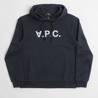 A.P.C. Grand VPC Hoodie in Dark Navy and Ecru thumbnail