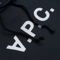 A.P.C. Grand VPC Hoodie in Dark Navy and Ecru thumbnail