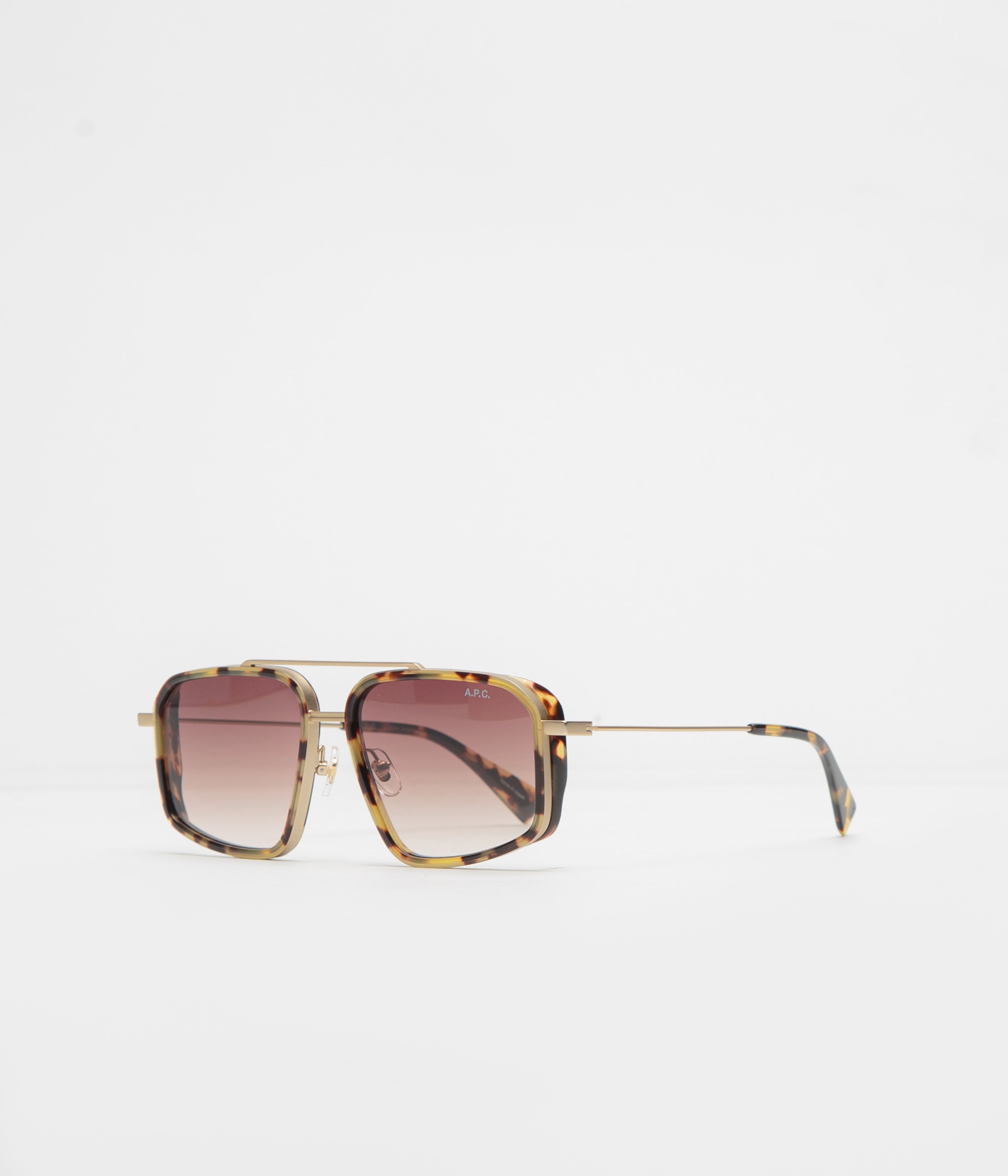 A.P.C. Moe Sunglasses in Hazelnut