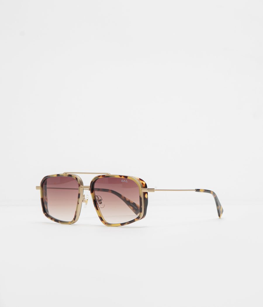 A.P.C. Moe Sunglasses in Hazelnut