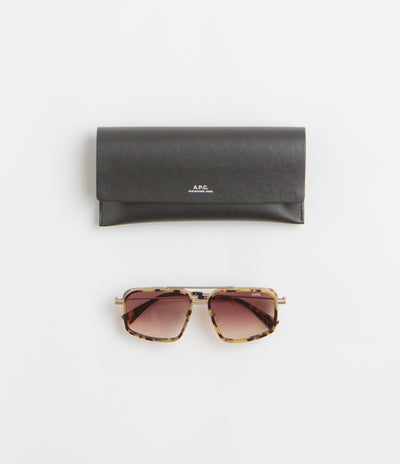 A.P.C. Moe Sunglasses in Hazelnut