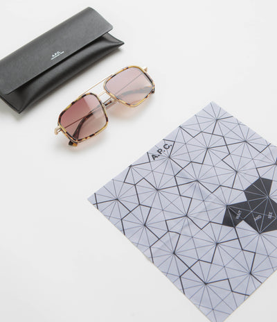 A.P.C. Moe Sunglasses in Hazelnut