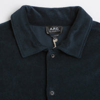 A.P.C. Nicolo Short Sleeve Shirt in Dark Navy thumbnail