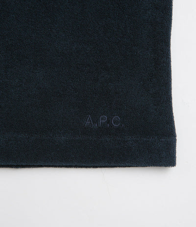A.P.C. Nicolo Short Sleeve Shirt in Dark Navy