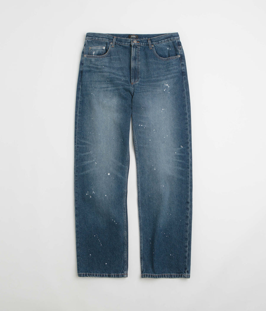A.P.C. Relaxed H Jeans in Washed Indigo