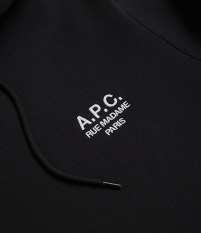 A.P.C. Rue Madame Hoodie in Black and White