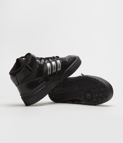 Adidas x Heitor Forum 84 Mid ADV Shoes - Core Black / Metallic Silver / Core Black