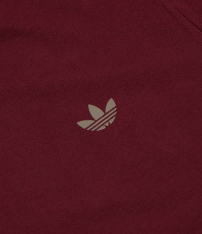 Adidas 4.0 Logo T-Shirt - Shadow Red / Khaki Six