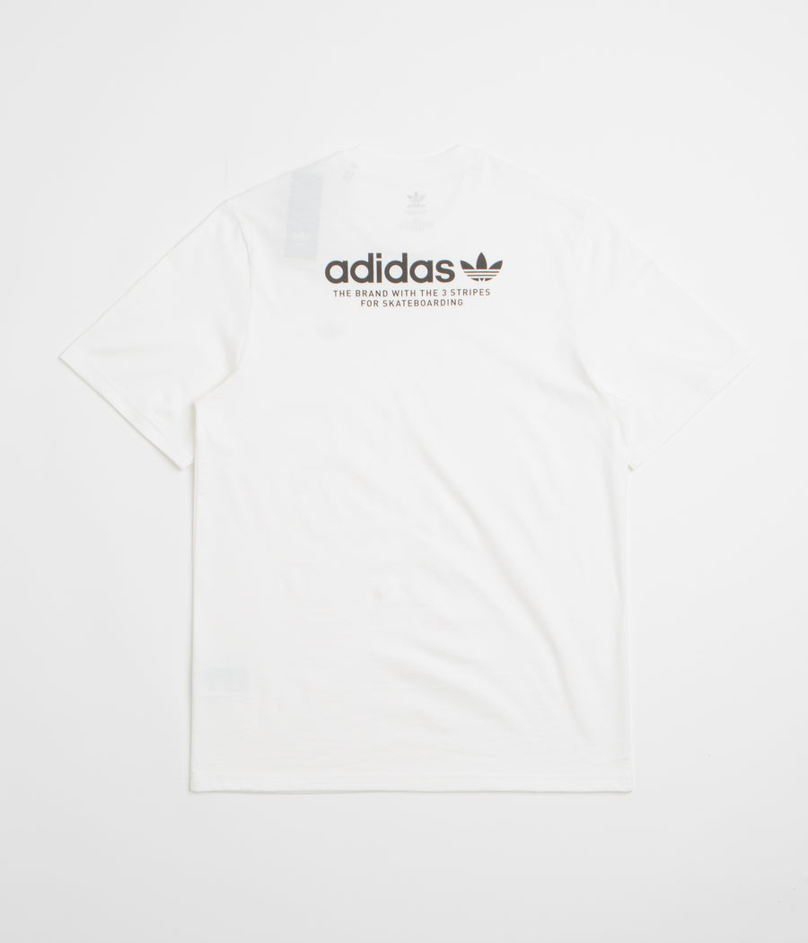 Adidas 4.0 Logo T-Shirt in White and Black / Black