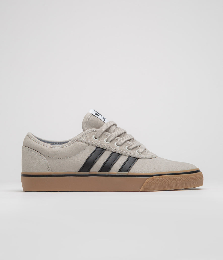 Adidas Adi Ease Shoes in Crystal White and Core Black / Gum4