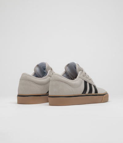 Adidas Adi Ease Shoes in Crystal White and Core Black / Gum4