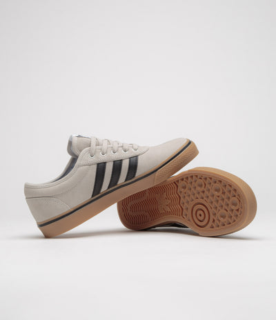 Adidas Adi Ease Shoes in Crystal White and Core Black / Gum4