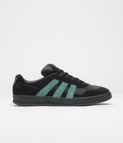 Adidas Aloha Super Shoes in Core Black and Preloved Teal / FTWR White