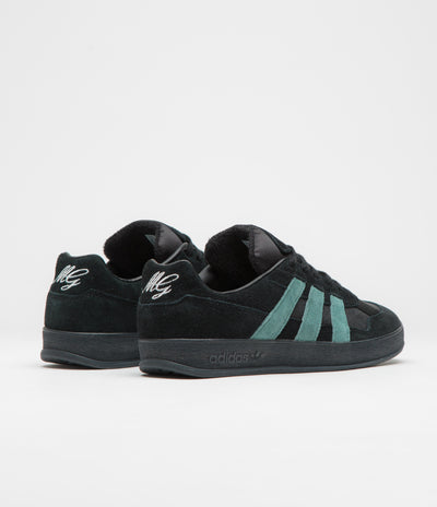 Adidas Aloha Super Shoes in Core Black and Preloved Teal / FTWR White